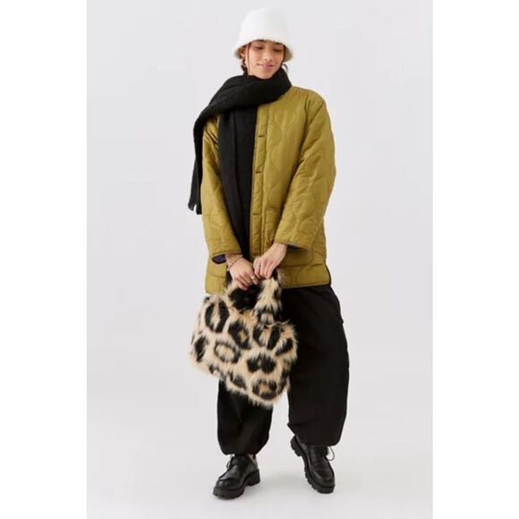 Urban Outfitters Faux Fur Medium Tote Bag 15”long 10”H - Picture 1 of 10